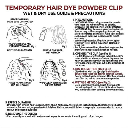 🌈 Instant Hair Color Magic – Washable Temporary Hair Chalk Set ✨