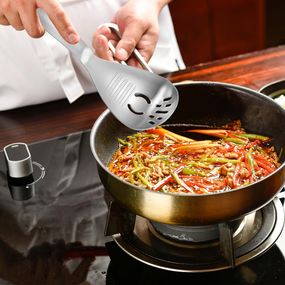 Shopnoria丨2-Piece Stainless Steel 5-in-1 Multipurpose Kitchen Spoon
