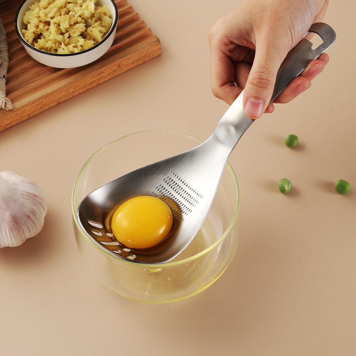 Shopnoria丨2-Piece Stainless Steel 5-in-1 Multipurpose Kitchen Spoon