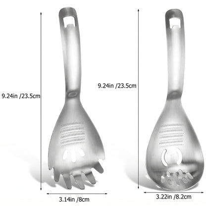 Shopnoria丨2-Piece Stainless Steel 5-in-1 Multipurpose Kitchen Spoon