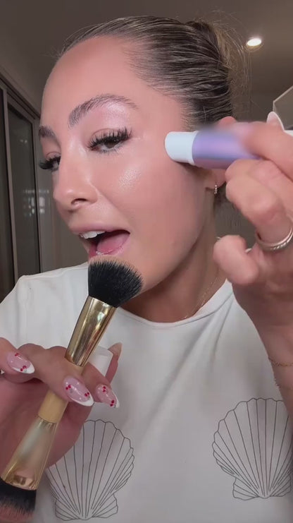 Double Ended Cream Blush and Bronzer Stick with Brush